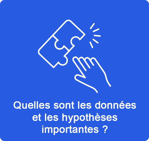 Quelles sont les données et les hypothèses importantes ?