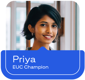 Image of Priya: EUC Champion