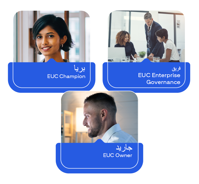 صور لفريق EUC Enterprise Governance، بريا: جاريد، EUC Champion: EUC Owner